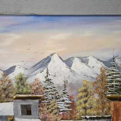 Audra Veatch 3D "Ghost Town" Mixed Media Framed Art