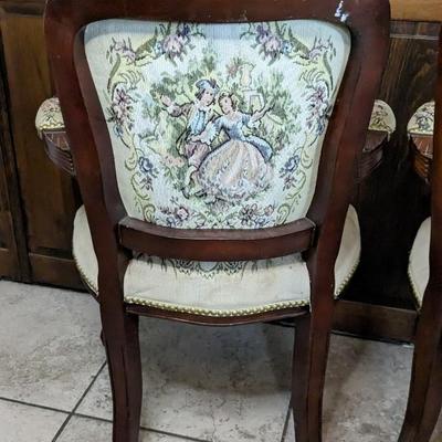 Courting Couple Antique Parlor Chairs