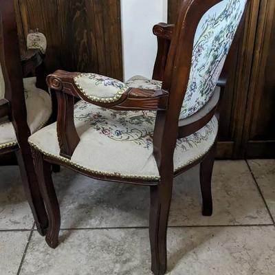 Courting Couple Antique Parlor Chairs