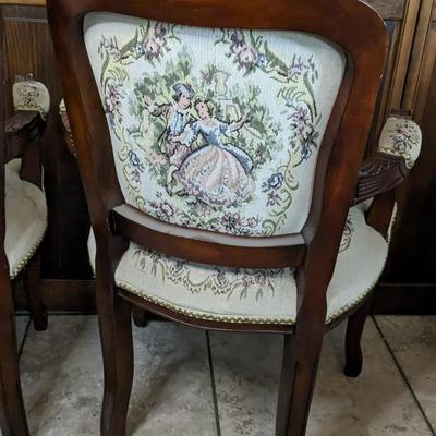 Courting Couple Antique Parlor Chairs