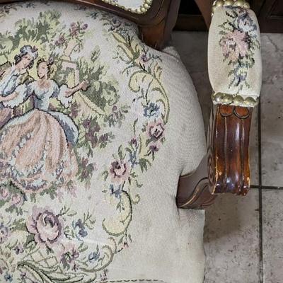 Courting Couple Antique Parlor Chairs