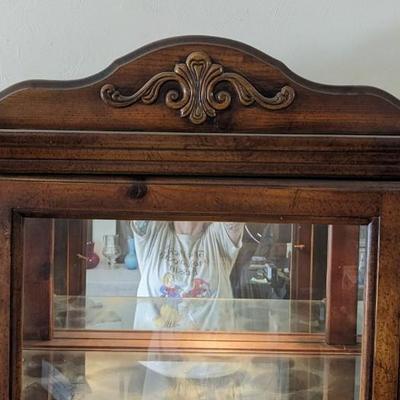Waterfall Side Curio Cabinet