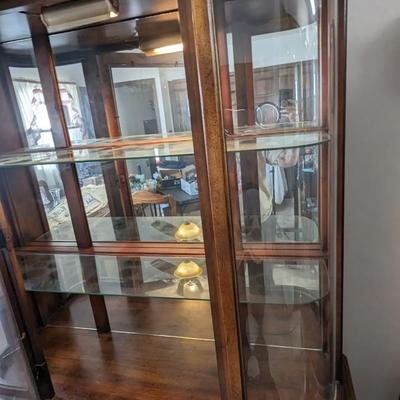 Waterfall Side Curio Cabinet