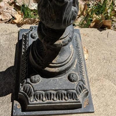 Vintage Cast Metal Victorian Style Freestanding Mailbox