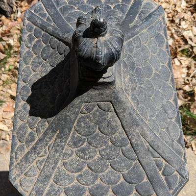 Vintage Cast Metal Victorian Style Freestanding Mailbox
