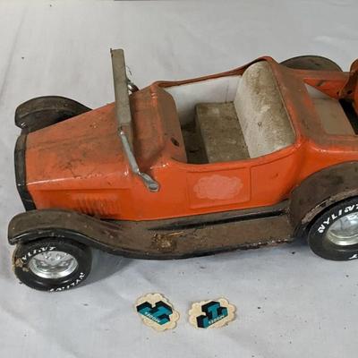 Nylint Dragsters and Cast Iron Wrecker and Hauler