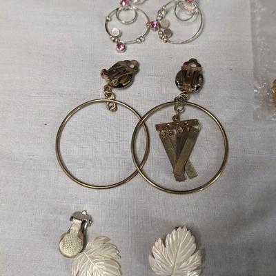 Vintage Clip On Earring Assortment