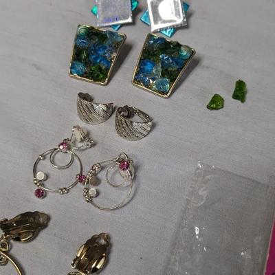 Vintage Clip On Earring Assortment