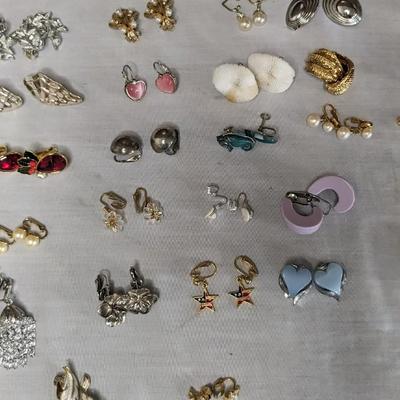 Vintage Clip On Earring Assortment