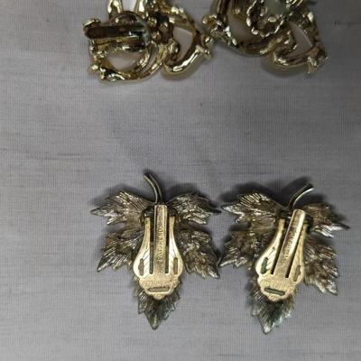 Vintage Clip On Earring Assortment