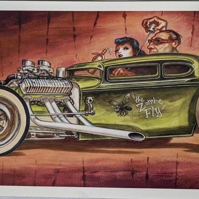 Keith Wessner "Rodders Toolbox" and "The Zombie Fly" Prints