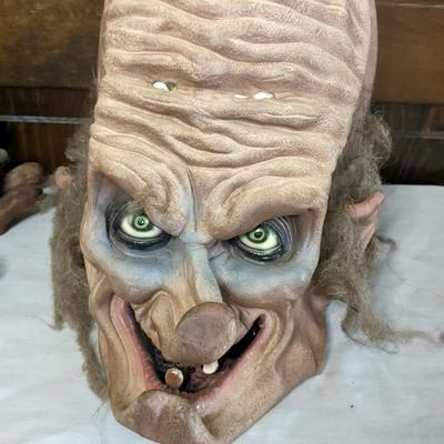 Vintage Full Face Rubber Masks and Hands