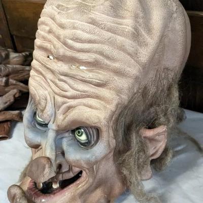 Vintage Full Face Rubber Masks and Hands