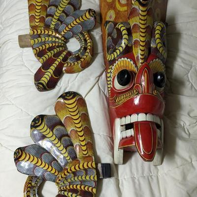 Wooden Sri Lankan Mask