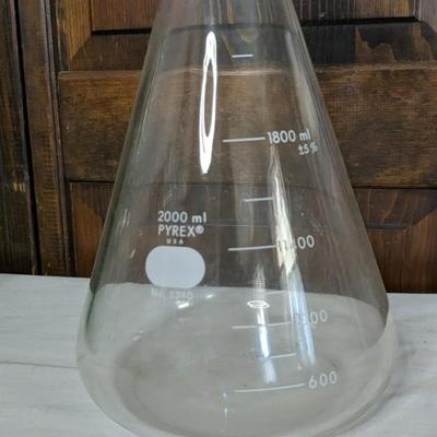 Pyrex 5340 Filtering Flask w/ Glass Wine Decanters
