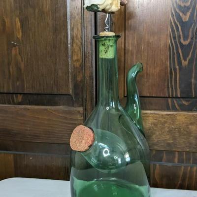 Pyrex 5340 Filtering Flask w/ Glass Wine Decanters