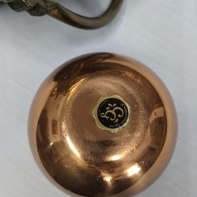 Union Pacific Brass and Copper Spittoon and Antique Coal Scuttle's