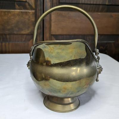 Union Pacific Brass and Copper Spittoon and Antique Coal Scuttle's