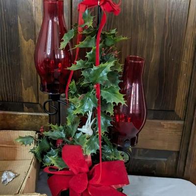 Vintage Christmas Floral Arrangements