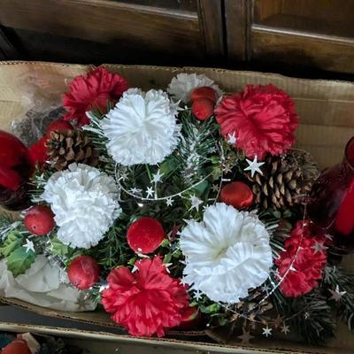 Vintage Christmas Floral Arrangements