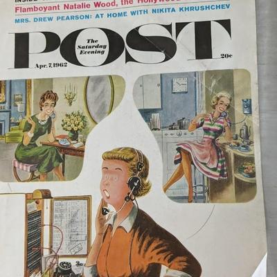 Vintage LIFE and POST Periodicals