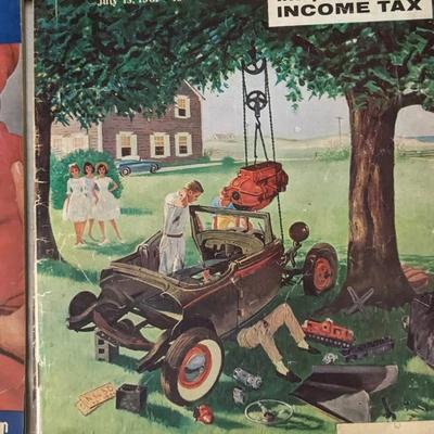 Vintage LIFE and POST Periodicals