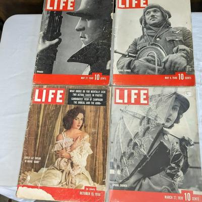 Vintage LIFE and POST Periodicals