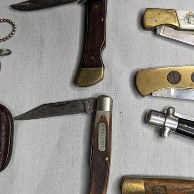 Vintage Leatherman Wave and Various Pocket Knives