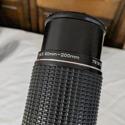 Pentax-M 80-200mm, Teleconverter, and Vivitar 135mm Camera Lenses