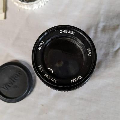 Pentax-M 80-200mm, Teleconverter, and Vivitar 135mm Camera Lenses