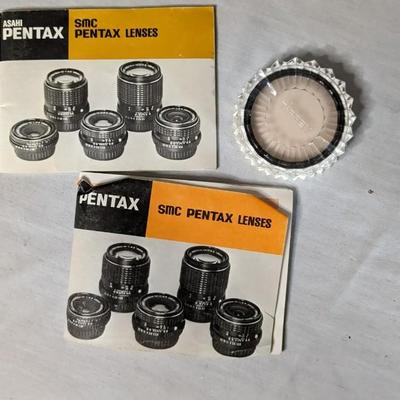 Pentax-M 80-200mm, Teleconverter, and Vivitar 135mm Camera Lenses