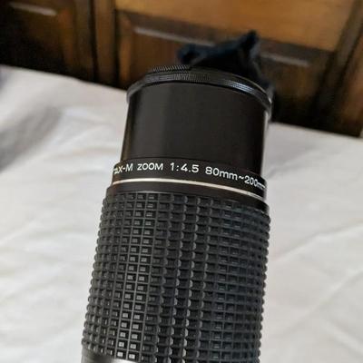 Pentax-M 80-200mm, Teleconverter, and Vivitar 135mm Camera Lenses
