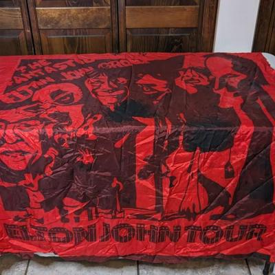 The Fantastic Elton John Tour Silk Screen Flag