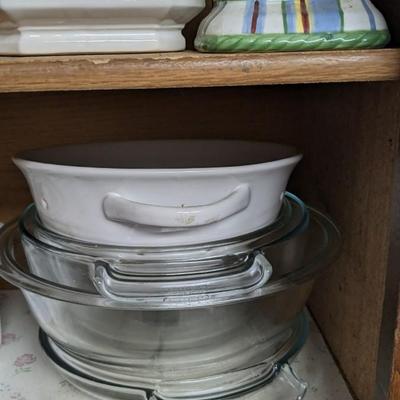 Contents of Upper South Kitchen Cabinets