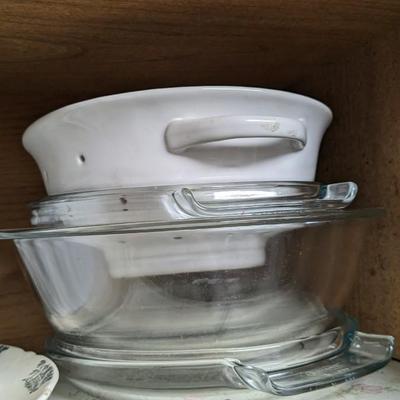 Contents of Upper South Kitchen Cabinets