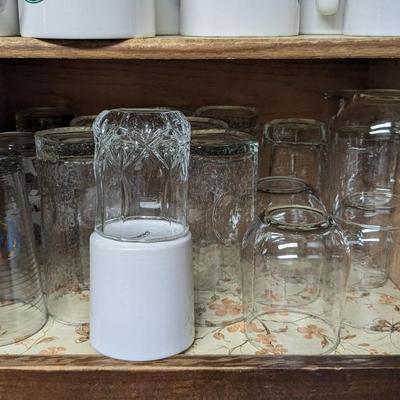 Contents of Upper South Kitchen Cabinets
