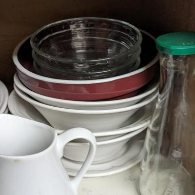 Contents of Upper South Kitchen Cabinets