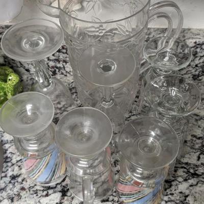 Contents of Upper South Kitchen Cabinets