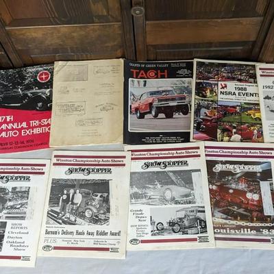 Vintage Car Show Programs