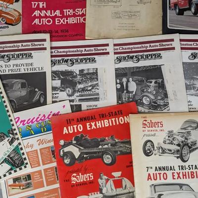 Vintage Car Show Programs