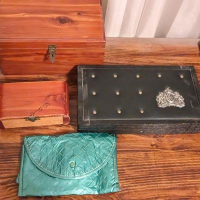 Standing Jewelry Box and Small Jewelry Boxes