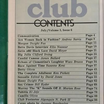 Vintage Cheri, Oui, Adam, and Club Men's Magazines