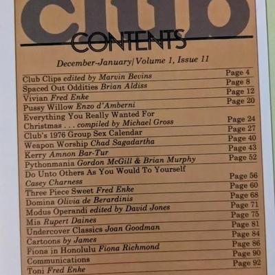 Vintage Cheri, Oui, Adam, and Club Men's Magazines