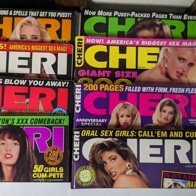 Vintage Cheri, Oui, Adam, and Club Men's Magazines