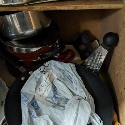 Contents of Lower North Kitchen Cabinets