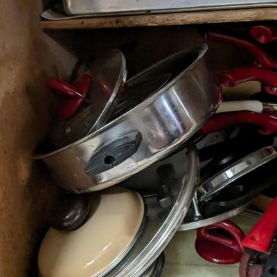 Contents of Lower North Kitchen Cabinets
