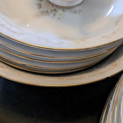 International Porcelain Brighton Collection Camelia Pattern Dishes