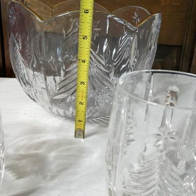 Mikasa Christmas Set with Red Goblets