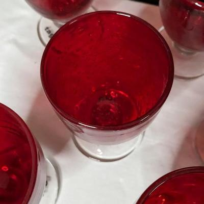 Mikasa Christmas Set with Red Goblets