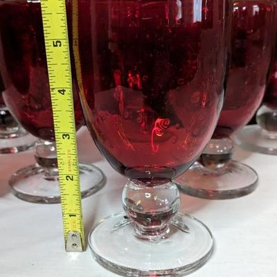 Mikasa Christmas Set with Red Goblets